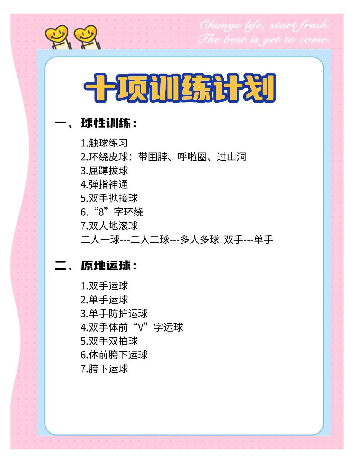 如何为篮球新人制定有效的训练计划